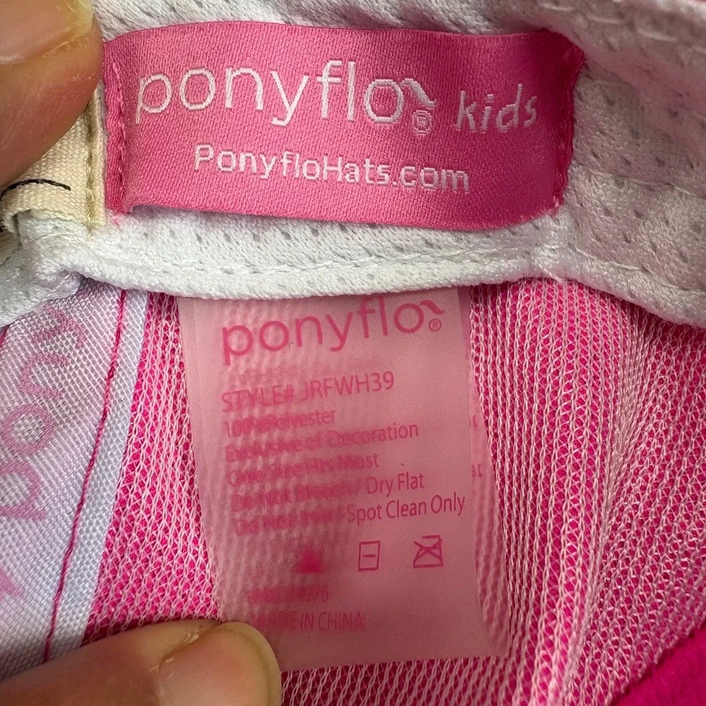 Ponyflo Kids‎ Hot Pink Polyester Baseball Cap Style JRFW H39
